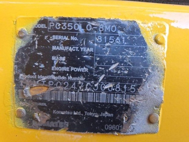 KOMATSU PC350LC-8 Excavator